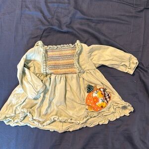 Fall appliqué baby girl shirt 9 mos